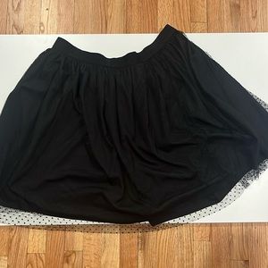 Forever 21 2x Black Tool Overlay Skirt